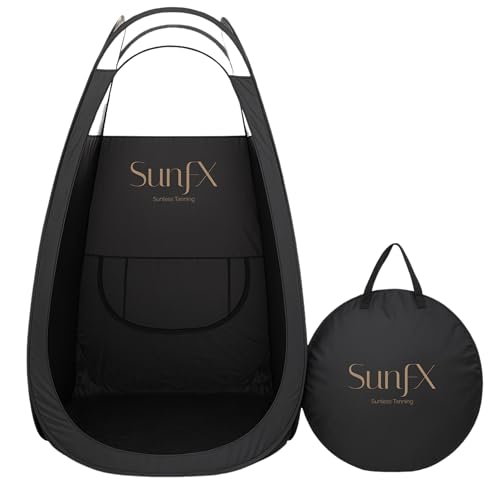 SunFX Professional Pop Up Tent | Sunless Tanning Booth for Home or Salon Use with Carrying Bag