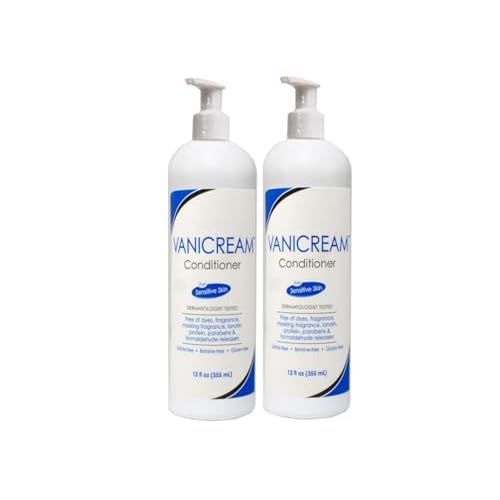 Vanicream Shampoo and Conditioner Set For Sensitive Skin - Dermatologist Tested - Set of 4 (2 Each) (12 Oz)