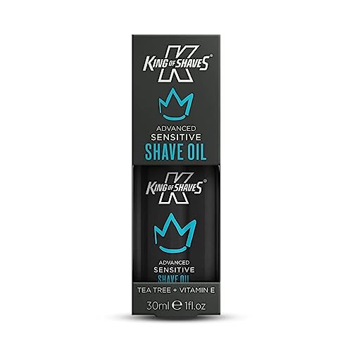 King of Shaves Sensitive Advanced Shaving Oil With Handy Pump QUAD PACK 1.01 fl oz
