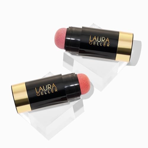 LAURA GELLER NEW YORK Serum Blush Cheek Tint Duo: Practical Pink and Poppy Peach
