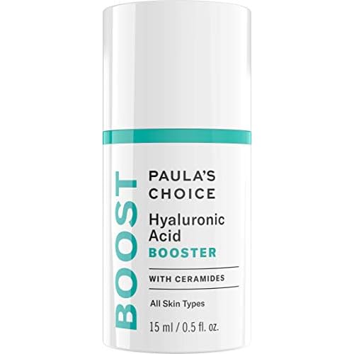 Paula's Choice BOOST Hyaluronic Acid Booster Face Serum with Ceramides, Plumps Fine Lines and Wrinkles, Hydrating Hyaluronic Acid Gel for Dry Skin, Fragrance-Free, 0.5 Fl Oz