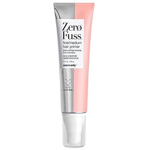 one 'n only Zero Fuss Fine to Medium Hair Primer, Leave-in Spray, Detangles and Smooths, Weightlessly Conditions, Humidity Resistant, Tames Frizz, No Heat Required, 5 Fl. Oz