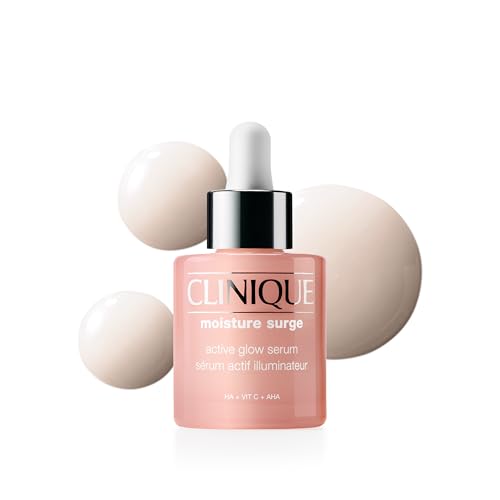 Clinique Moisture Surge Active Glow Serum with Lactic Acid, Hyaluronic Acid + Vitamin C | Hydrating, Lightweight + Oil Free?