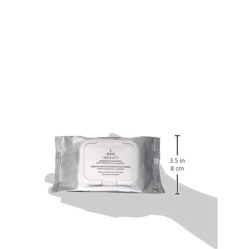 IMAGE Skincare, I BEAUTY Refreshing Facial Cleansing Wipes, Effectively Cleanse and Remove Makeup with Cucumber and Aloe Vera, 30 Count