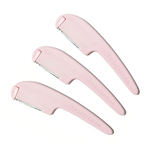 Tweezerman Prep and Plane Facial Razors for Hair Removal and Exfoliation, 3 Count
