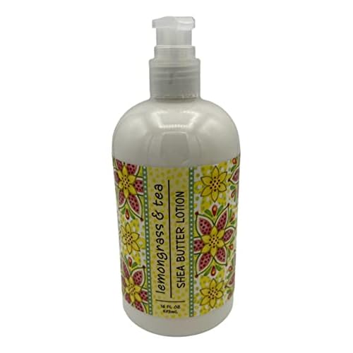 Greenwich Bay Trading Co, Lemongrass and Tea, Hand Soap and Shea Butter Lotion Set, 16 Ounces Each