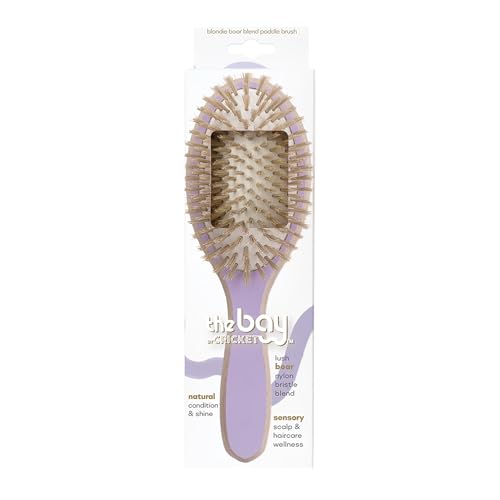 The Bay by Cricket¢â Blondie Boar Blend Paddle Hair Brush Painted Ladies Series with Boar and Blonde Nylon Bristles for Enhanced Smooth and Shiny Hair Results