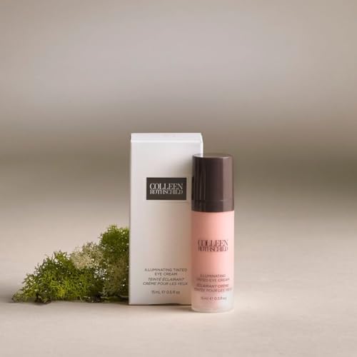 COLLEEN ROTHSCHILD Illuminating Tinted Eye Cream | Instant Brightening Effect | Nourishes & Targets Dark Circles | With Hyaluronic Acid, Caffeine, Pearlized Pigments & Peptides (0.5 fl oz)