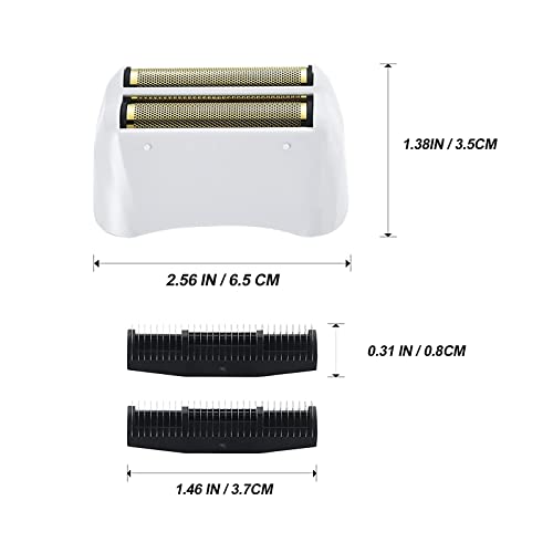 Pro Shaver Replacement Foil and Cutters compatible with andis 17150(TS-1)/17155/17200 shaver ProFoil Lithium replacement" Silver 2 Pack