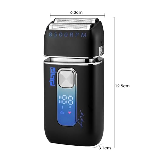 DSP Foil Shavers for Men, Electric Razors, Face Shaver with Pop Up Trimmer, Two-Speed Adjustable, Travel Lock, IPX6, Gift for Man