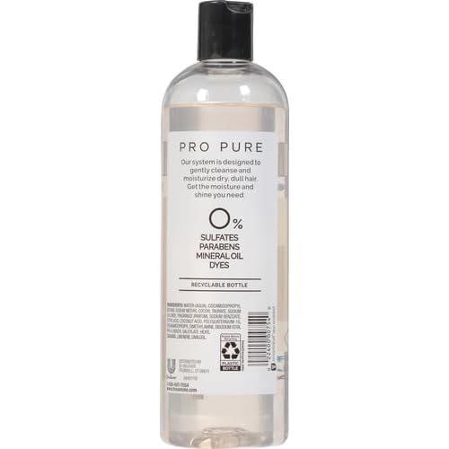 TRESemme Pro Pure Micellar Moisture Shampoo, Paraben and Dye Free, Daily Moisture for Dry, Dull Hair, Unisex, 16 fl oz