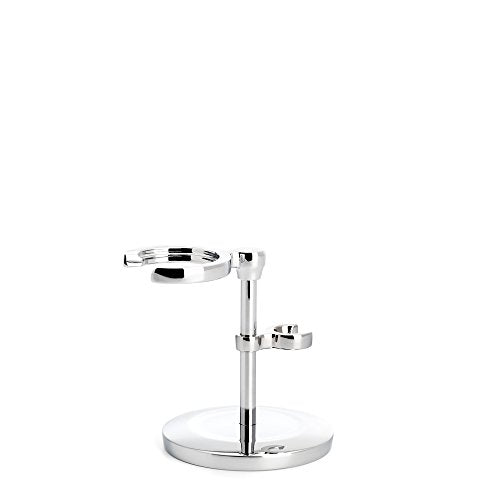 M?HLE Chrome Stand for Traditional & Classic Series Safety Razors & Shaving Brushes | Shave Accessory | Modern Design