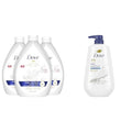 Dove Advanced Care Hand Wash Deep Moisture Pack of 3 for Soft, Smooth Skin More Moisturizers & Body Wash with Pump Deep Moisture For Dry Skin Moisturizing Skin Cleanser