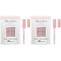 MelodySusie 50 Pcs Nail Drill Bits Small Sanding Bands with 3.1mm Mandrel Bit, 180 Fine Grit Nail File for Acrylic Nails Gel Manicures and Pedicure, Pink (Pack of 2)