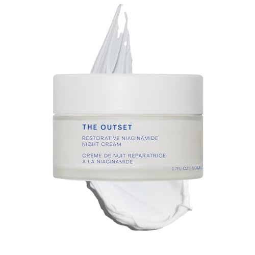 The Outset Niacinamide & Bakuchiol Night Cream, Hydrating Fragrance-Free Moisturizer for All Skin Types & Sensitive Skin - 1.7 fl oz