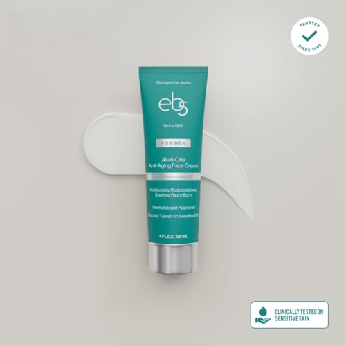 eb5 Men¡¯s All-in-one Anti-Aging Face Cream | Formulated with Retinol, Vitamins E, B5, and A to Moisturize, Reduce Lines and Soothe Razor Burn - 4 Fl Oz