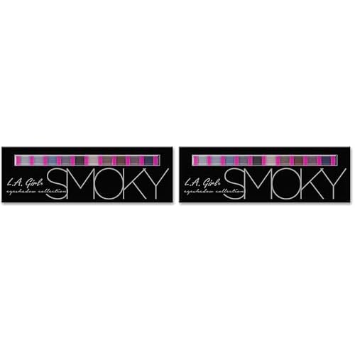 L.A. Girl Beauty Brick Eyeshadow Collection, Smoky GES332A (Pack of 2)