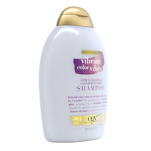OGX Vibrant Color Vibes Shampoo for Color-Treated Hair, 13 fl oz