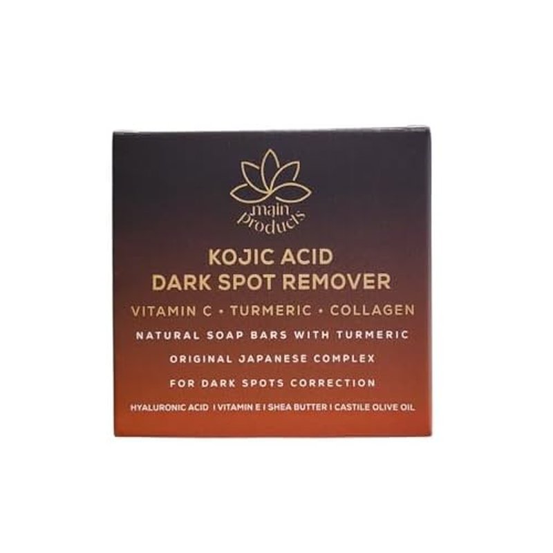 Kojic Acid Dark Spot Remover Soap Bars with Vitamin C, Retinol, Collagen, Turmeric - Original Japanese Complex Infused with Hyaluronic Acid, Vitamin E, Shea Butter, Castile Olive Oil