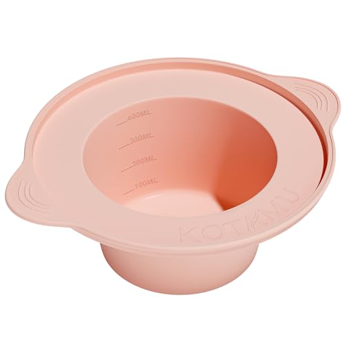 KOTAMU Foldable Silicone Wax Warmer Liner, Wax Warmer Replacement Pot, Easy to Clean Silicone Bowl for 16oz Waxing Kit and Wax Melt Warmer, Silicone Wax Pot Liner for Hard Wax Beads and Sugar Wax