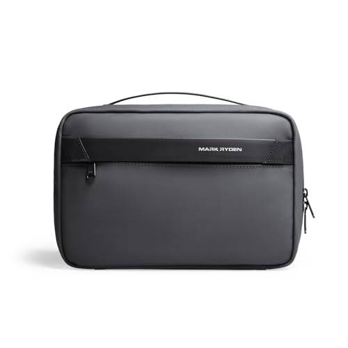 MARK RYDEN Toiletry Bag for Men, Travel Toiletry Organizer Dopp Kit Water-resistant Shaving Bag for Toiletries Accessories (Dark Grey)