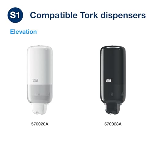 Tork Extra Mild Hand Washing Liquid Soap S1, No Fragrance Added, 6 x 1L, 400029 (formerly 400011)