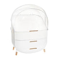 DwellStudio Dustproof Makeup Organizer for Cosmetics and Skincare - Stylish Storage Solution for Your Beauty Essentials