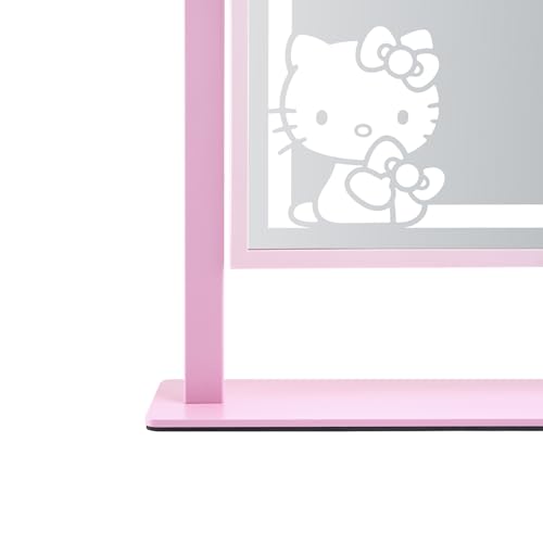 Impressions Vanity Hello Kitty Pretty Pink Tri Tone Led Makeup Mirror, Stylish Mirror with Lights and, Ideal for Your Vanity Desk or Travel Setup