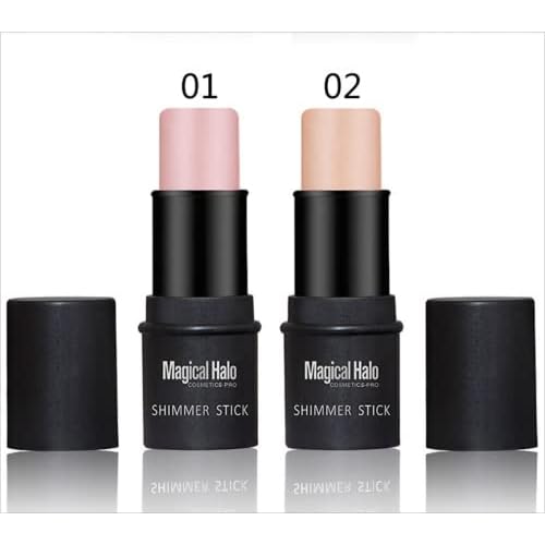 Alvinlite Highlighter Makeup Stick, Magical Halo Glow Highlighters, Contour Highlighter Stick Multi-function Face Shimmer Brightens and Shades Pencil for Face and Body 0.24fl.Oz (Brown)