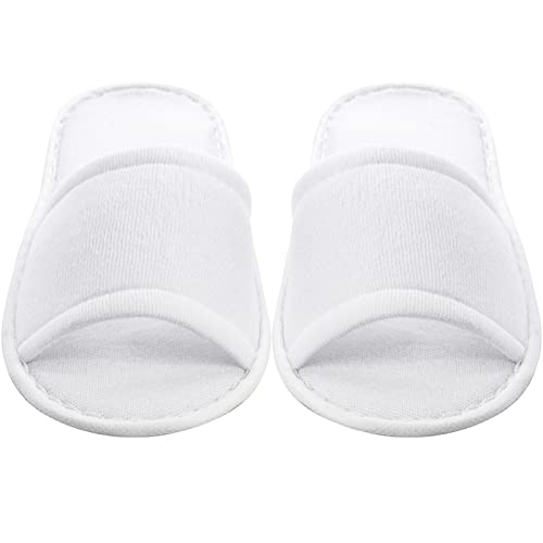 Frcctre 15-20 Pairs Disposable Slippers, Non-Slip Disposable Women Spa Slippers Portable Indoor Slipper for Guests Hotel Home Travel Wedding Salon, Individually Wrapped