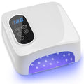 72W Cordless LED Nail Lamp, Rechargeable UV Nail Dryer for Gel Polish, Portable Manicure Light with 4 Timers, LCD Display, 36 LED Beads