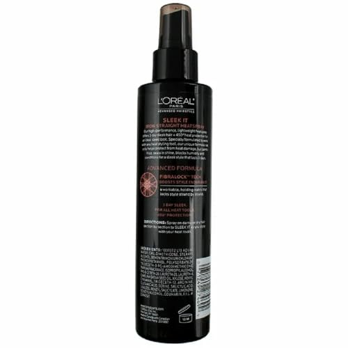 L'Or?al Paris Advanced Hairstyle SLEEK IT Iron Straight Heatspray, 5.7 fl. oz.