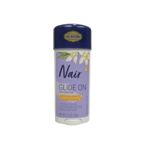 Nair Hair Remover Glides Away Nourish With Argan Oil 3.3 Ounce (97ml) (2 Pack)