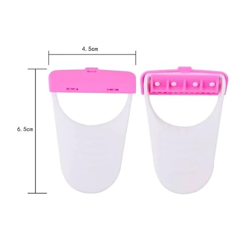 Women¡¯s Single Blade Disposable Razors ? Pink & White Ergonomic Shavers with Protective Caps, Pack of 5