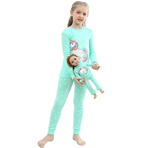 Babyroom Girls Pajamas Matching Doll Pjs Toddler Kids Cotton Sleepwear Christmas Clothes