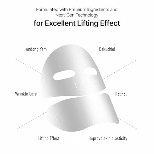 Parnell Bakuchiol Retinol Wild Yam Firming Cream Coating Mask (5ea) | Hydrating Under Eye & Face Mask for Anti-Aging, Lifting & Nourishing Glow | Korean Skin Care