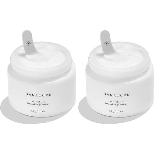 Hanacure¢ç Microphol Neutralizing Cleanser - pH Balanced Face Wash for Sensitive Skin, Exfoliating Face Wash (Pack of 2)