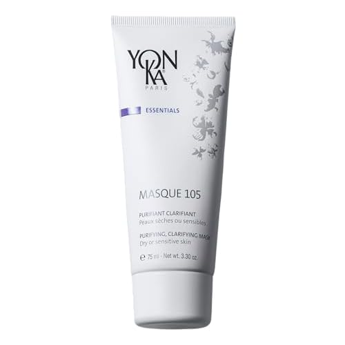 Yonka Essentials Masque 105 | Clarifying and Purifying Face Mask | Weekly Treatment for Dry and Sensitive Skin | Hydrates While Tightening Pores and Purifying Skin | 3.30 oz