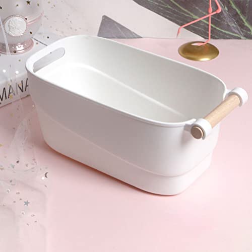 FRCOLOR Japanese Style Hand Soaking Bowl for Manicure Full Hand Soak Nail Soaking Container with Comfortable Rest 13X7 Inches for Home and Salon Use