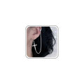 Vintage Cross Cartilage Chain Earrings Silver Long Chain Dangle Earrings Cross Ear Cuff Chain Earrings Helix to Lobe Chain Earrings Jewelry for Women