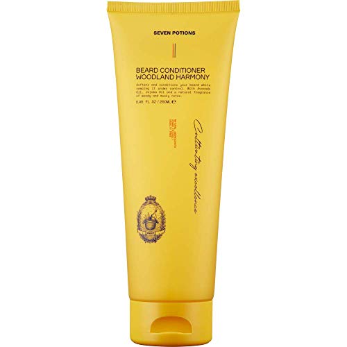 SEVEN POTIONS Beard Conditioner for Men ? Prevents Beard Itch and Dandruff ? Natural, Vegan, Cruelty Free (Woodland Harmony, 8.45 FL OZ)