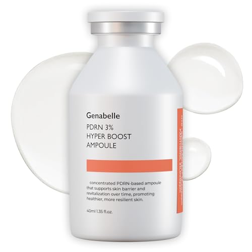 Genabelle PDRN 3% Hyper Boost Ampoule ? Advanced Skin Support Serum with PDRN, Niacinamide, Hyaluronic Acid, Peptides, and Centella for Skin Barrier Support, Dryness, and Uneven Texture