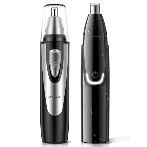 ZORAMI Ear and Nose Hair Trimmer Clipper Battery-Operated & Rechargeable