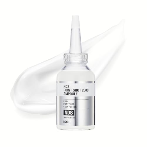ISOI NDS Point Shot 2000 Ampoule, 8X Cera-Peptide Skin Booster with PDRN, Korean Skin Care (1.28 fl.oz, 38ml)