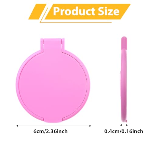 DIVINA VITAE 36Pcs Mini Pink Compact Mirror Bulk for Purses, Round Folding Small Pocket Mirrors,Portable Makeup Mirror for Women Girls Homeless Travel Daily Use(Pink, 2.8x2.36in)