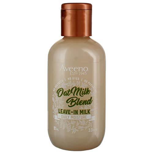 Aveeno Oat Milk Leave-In Hair Conditioner Treatment, 3.3 fl oz (Pack of 3)