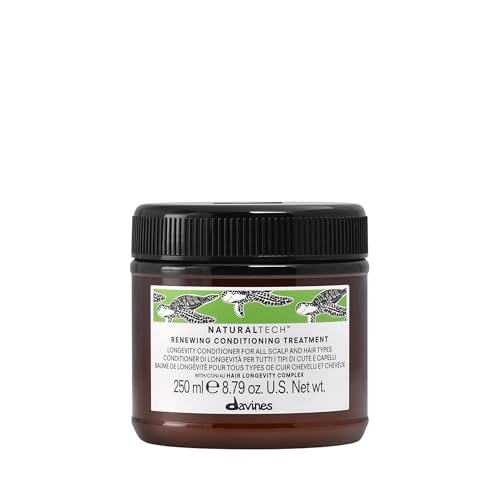 Davines Naturaltech Renewing Conditioning Treatment, Anti-Aging & Maintenance for All Hair Types / Aging - With Hair Longevity Complex - Prolongs Hair Lifecycle, 8.45 Fl Oz