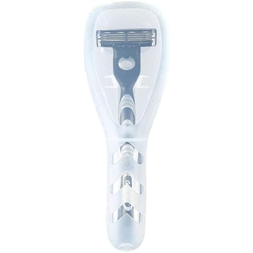Transparent Portable Travel Men Manual Razor Protector Plastic Box Cover Container Storage Shaver Holder Protector Case Organizer Electric Shavers Shave and Hair Removal