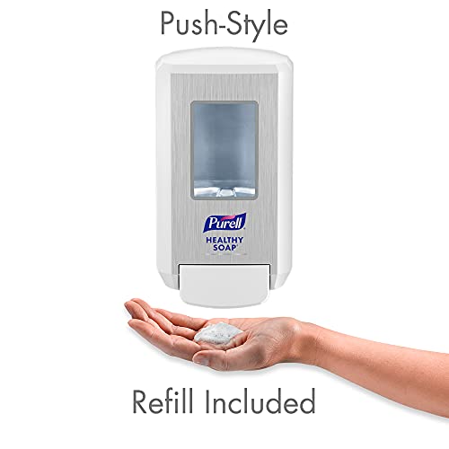 PURELL Brand HEALTHY SOAP CS4 Starter Kit, 1-1250 mL Purell Brand Healthy SOAP Mild Foam Refill + 1 - Manual Dispenser (Pack of 1) - 5174-1W - Manufactured by GOJO, Inc.