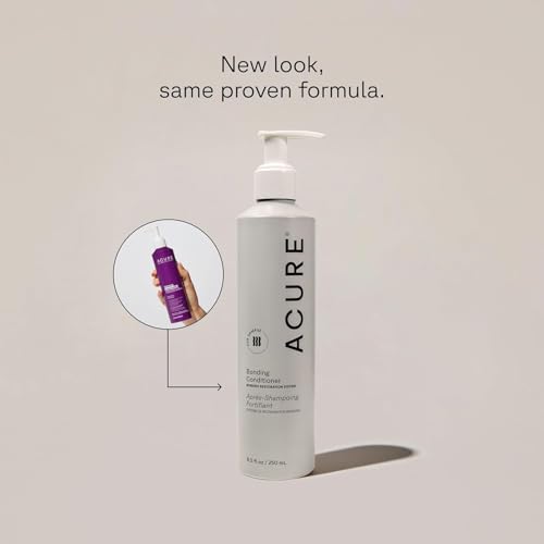 Acure Bonding Conditioner - Deep Moisture Conditioner for Women & Men w/Dry, Damaged, Fine, Dry, Damaged, Color Treated Hair, Cocoa Butter & Avocado Oil, Vegan, Sulfate Free - 8 fl oz (2 Pack)